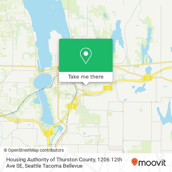 Mapa de Housing Authority of Thurston County, 1206 12th Ave SE