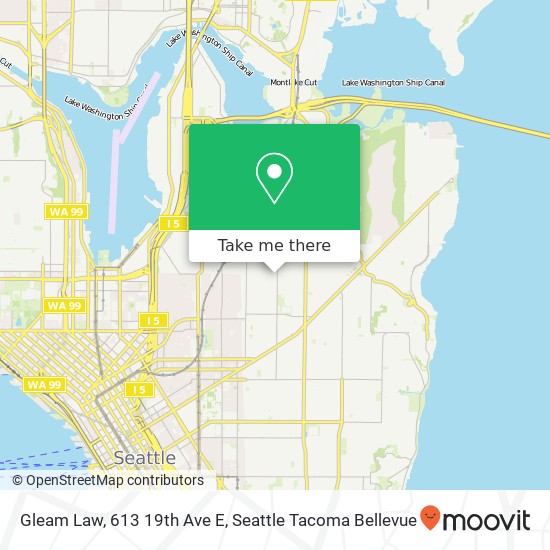 Mapa de Gleam Law, 613 19th Ave E