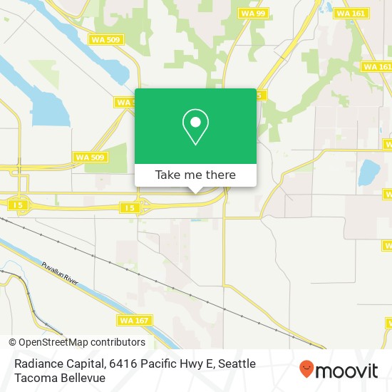 Mapa de Radiance Capital, 6416 Pacific Hwy E