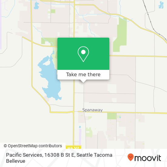 Mapa de Pacific Services, 16308 B St E