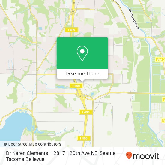 Mapa de Dr Karen Clements, 12817 120th Ave NE