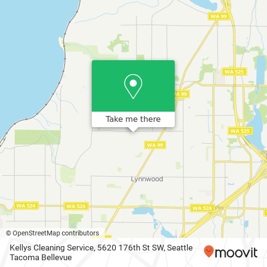 Mapa de Kellys Cleaning Service, 5620 176th St SW