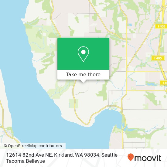 Mapa de 12614 82nd Ave NE, Kirkland, WA 98034