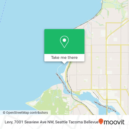 Levy, 7001 Seaview Ave NW map