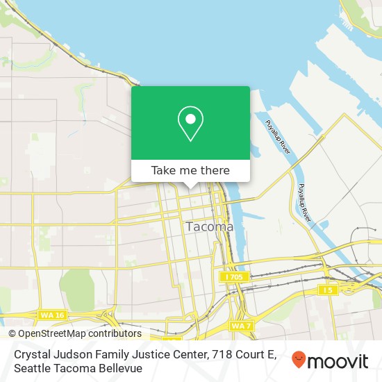 Mapa de Crystal Judson Family Justice Center, 718 Court E