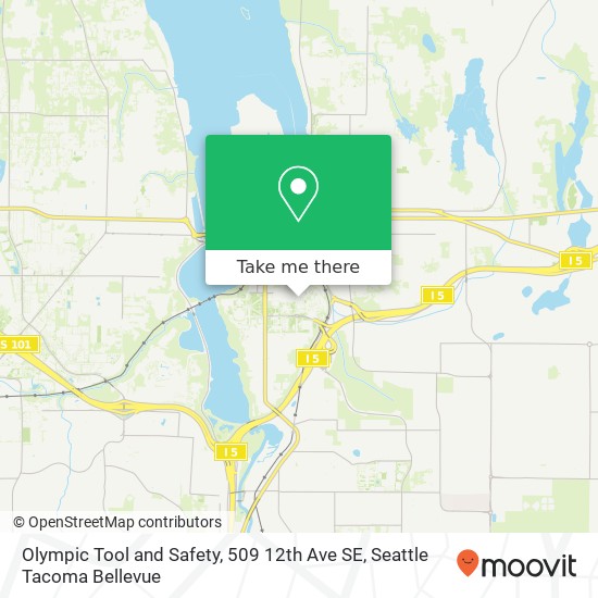 Mapa de Olympic Tool and Safety, 509 12th Ave SE
