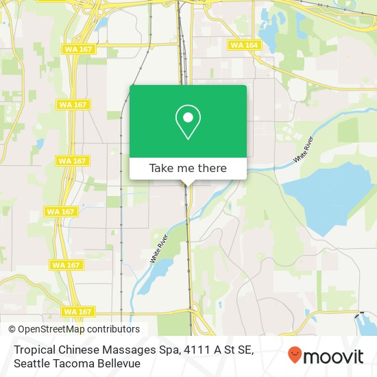 Mapa de Tropical Chinese Massages Spa, 4111 A St SE