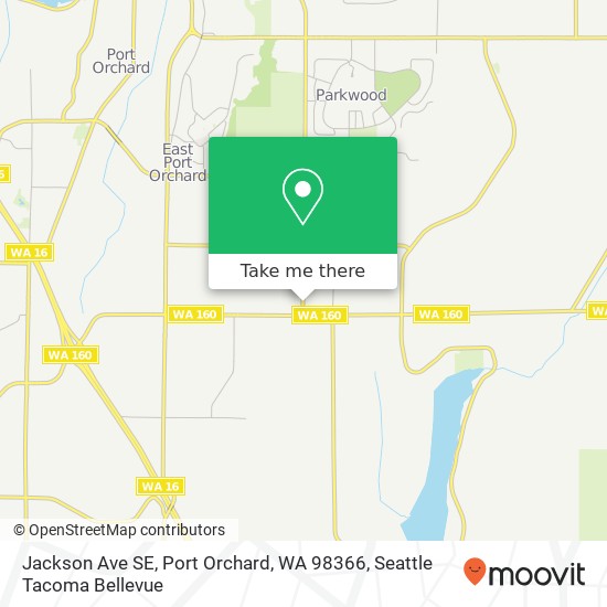 Jackson Ave SE, Port Orchard, WA 98366 map