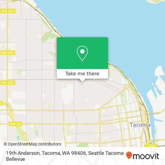 19th Anderson, Tacoma, WA 98406 map
