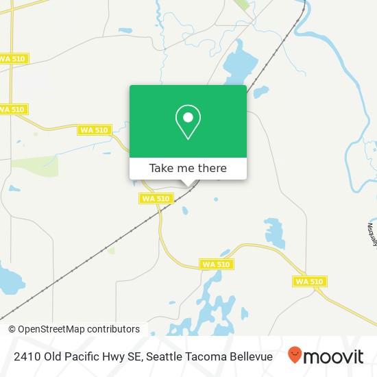 Mapa de 2410 Old Pacific Hwy SE, Olympia, WA 98513