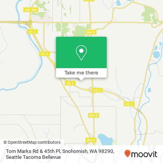 Tom Marks Rd & 45th Pl, Snohomish, WA 98290 map