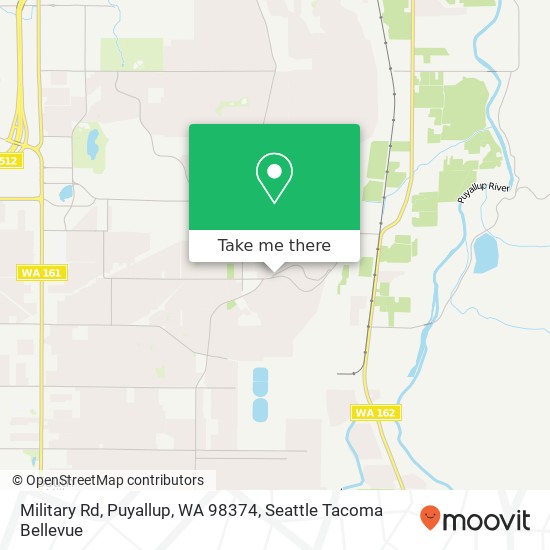 Mapa de Military Rd, Puyallup, WA 98374