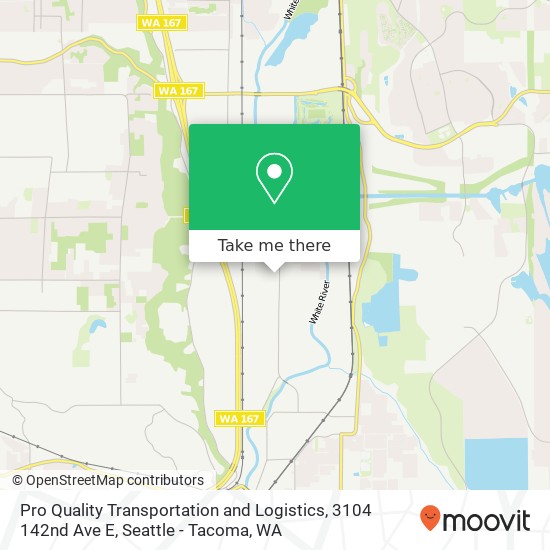 Mapa de Pro Quality Transportation and Logistics, 3104 142nd Ave E