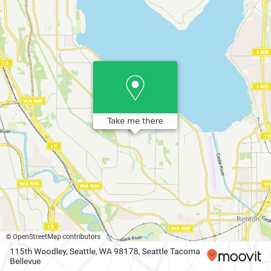 115th Woodley, Seattle, WA 98178 map