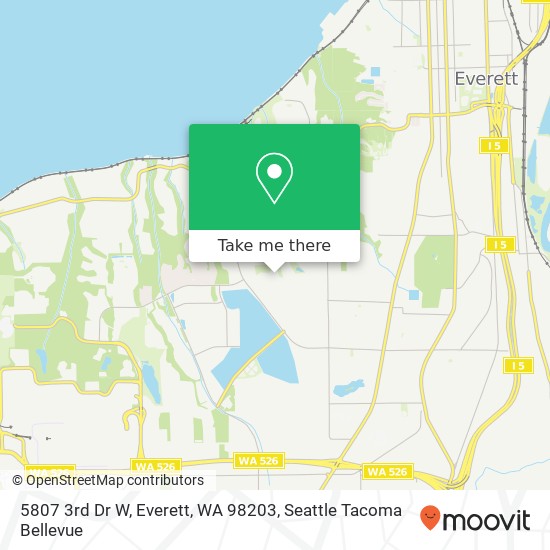 Mapa de 5807 3rd Dr W, Everett, WA 98203