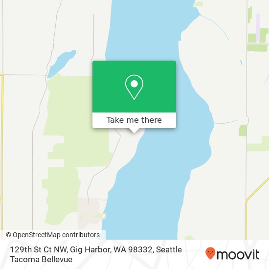 Mapa de 129th St Ct NW, Gig Harbor, WA 98332