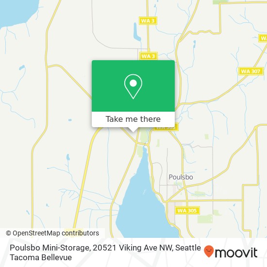 Mapa de Poulsbo Mini-Storage, 20521 Viking Ave NW