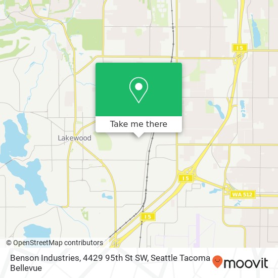 Mapa de Benson Industries, 4429 95th St SW