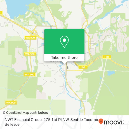 NWT Financial Group, 275 1st Pl NW map