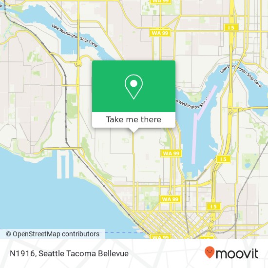 Mapa de N1916, 1916 Queen Anne Ave N N1916, Seattle, WA 98109, USA