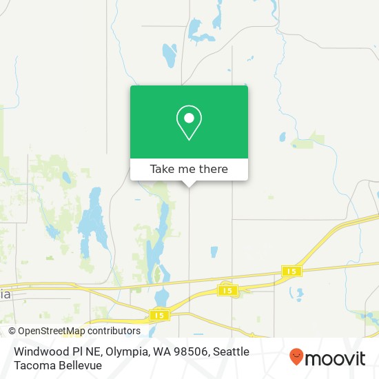 Mapa de Windwood Pl NE, Olympia, WA 98506