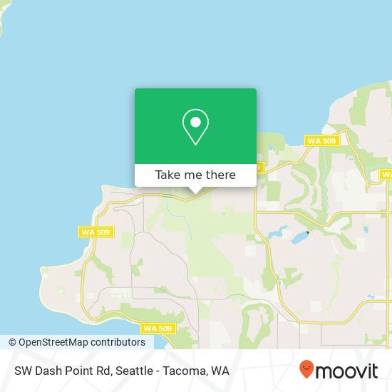 SW Dash Point Rd, Federal Way, WA 98023 map