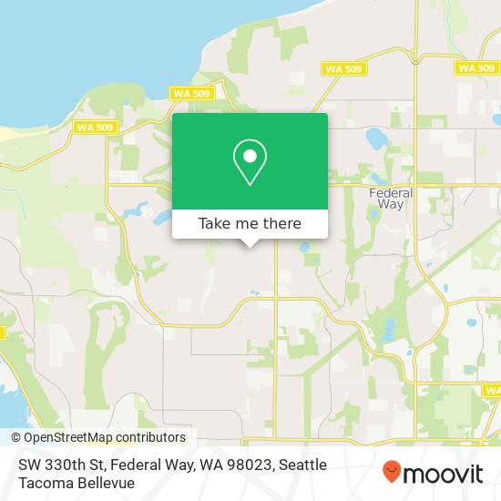 SW 330th St, Federal Way, WA 98023 map