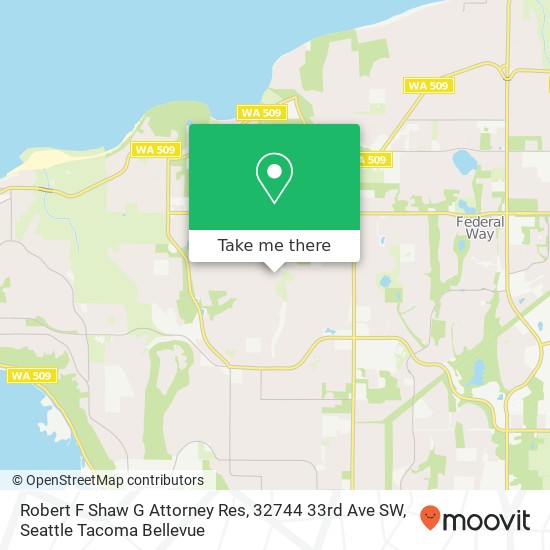 Robert F Shaw G Attorney Res, 32744 33rd Ave SW map