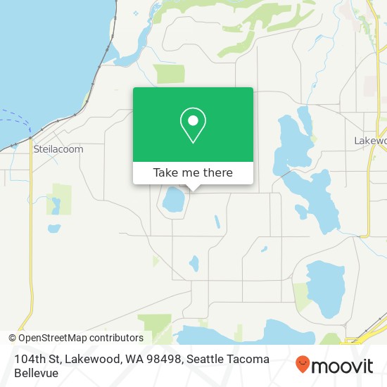 Mapa de 104th St, Lakewood, WA 98498