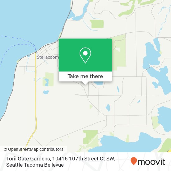 Mapa de Torii Gate Gardens, 10416 107th Street Ct SW