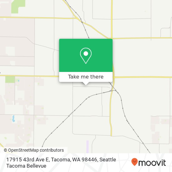 Mapa de 17915 43rd Ave E, Tacoma, WA 98446