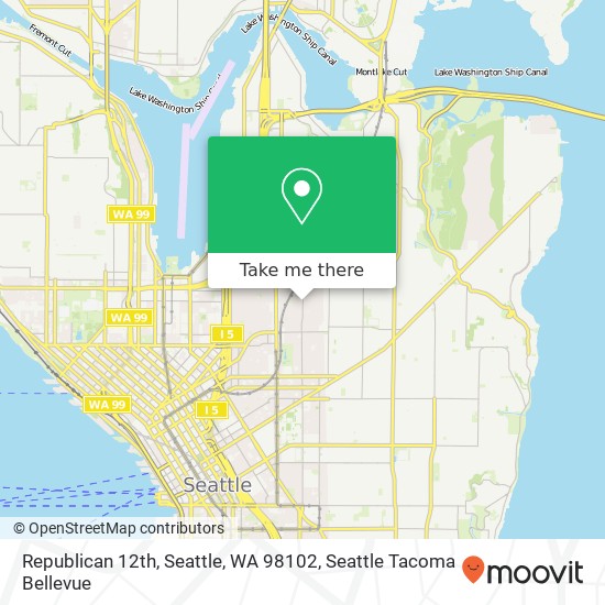 Republican 12th, Seattle, WA 98102 map