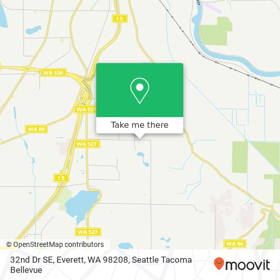 Mapa de 32nd Dr SE, Everett, WA 98208