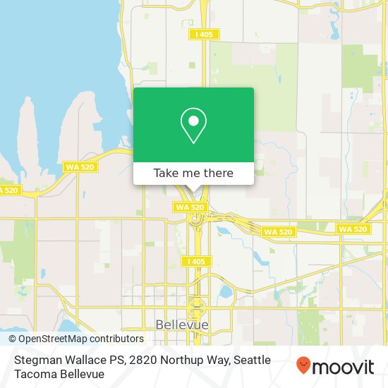 Stegman Wallace PS, 2820 Northup Way map