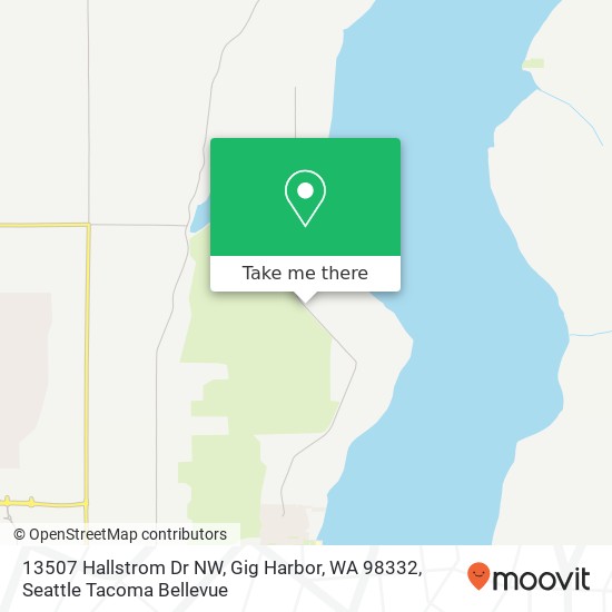Mapa de 13507 Hallstrom Dr NW, Gig Harbor, WA 98332