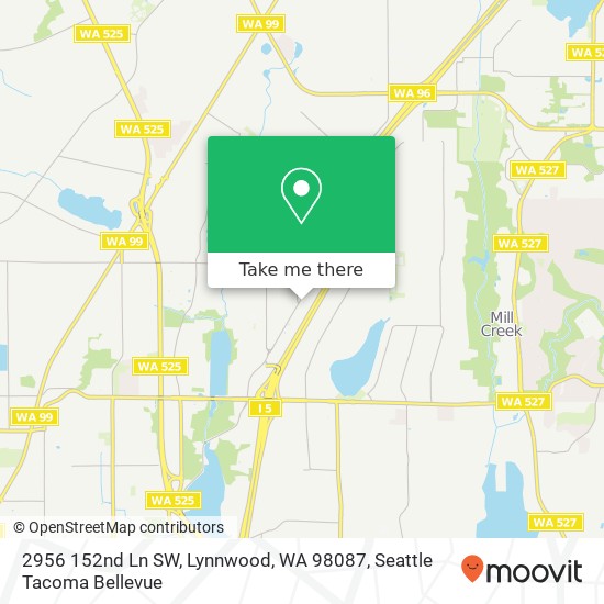 Mapa de 2956 152nd Ln SW, Lynnwood, WA 98087