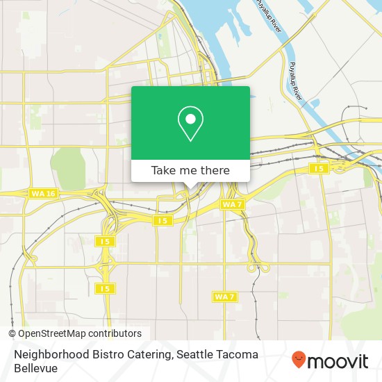 Neighborhood Bistro Catering map