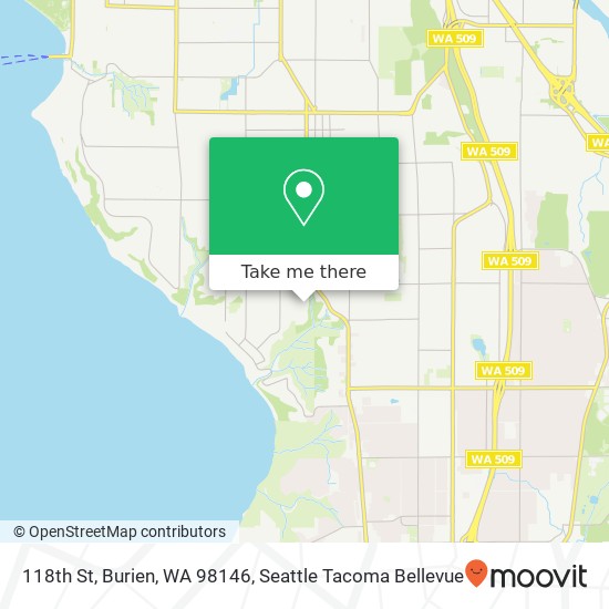 118th St, Burien, WA 98146 map