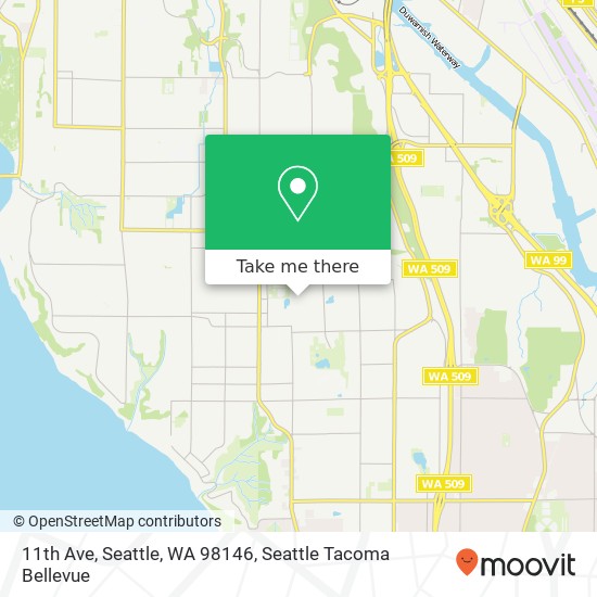 Mapa de 11th Ave, Seattle, WA 98146