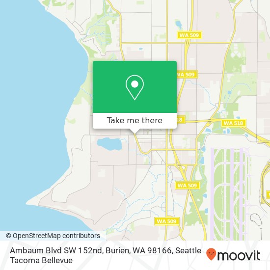 Ambaum Blvd SW 152nd, Burien, WA 98166 map