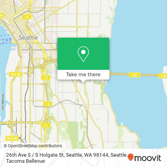 Mapa de 26th Ave S / S Holgate St, Seattle, WA 98144