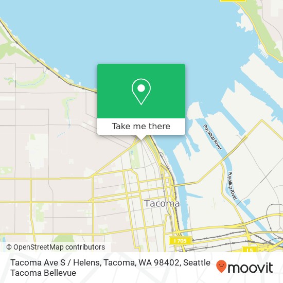 Mapa de Tacoma Ave S / Helens, Tacoma, WA 98402