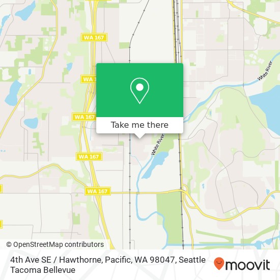 Mapa de 4th Ave SE / Hawthorne, Pacific, WA 98047