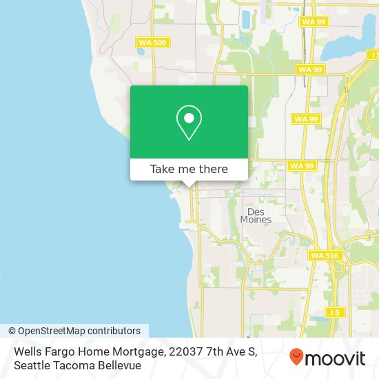 Mapa de Wells Fargo Home Mortgage, 22037 7th Ave S