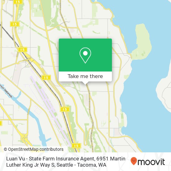 Luan Vu - State Farm Insurance Agent, 6951 Martin Luther King Jr Way S map