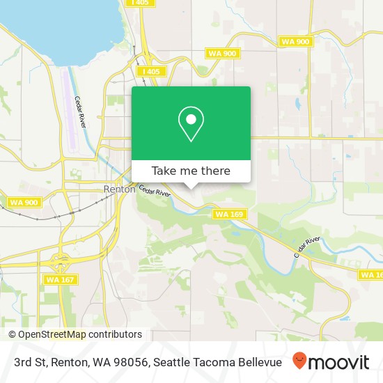 Mapa de 3rd St, Renton, WA 98056