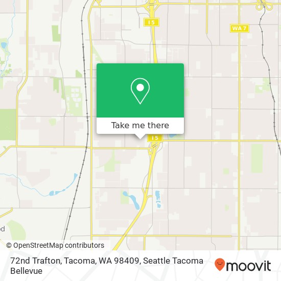 Mapa de 72nd Trafton, Tacoma, WA 98409