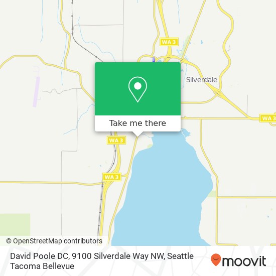 Mapa de David Poole DC, 9100 Silverdale Way NW