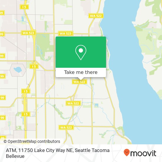 Mapa de ATM, 11750 Lake City Way NE