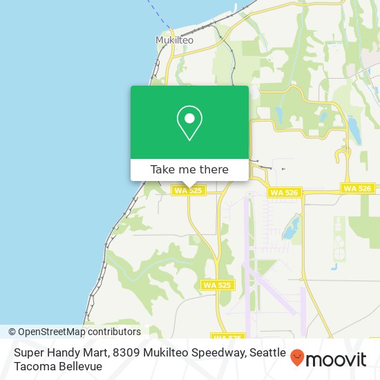 Mapa de Super Handy Mart, 8309 Mukilteo Speedway